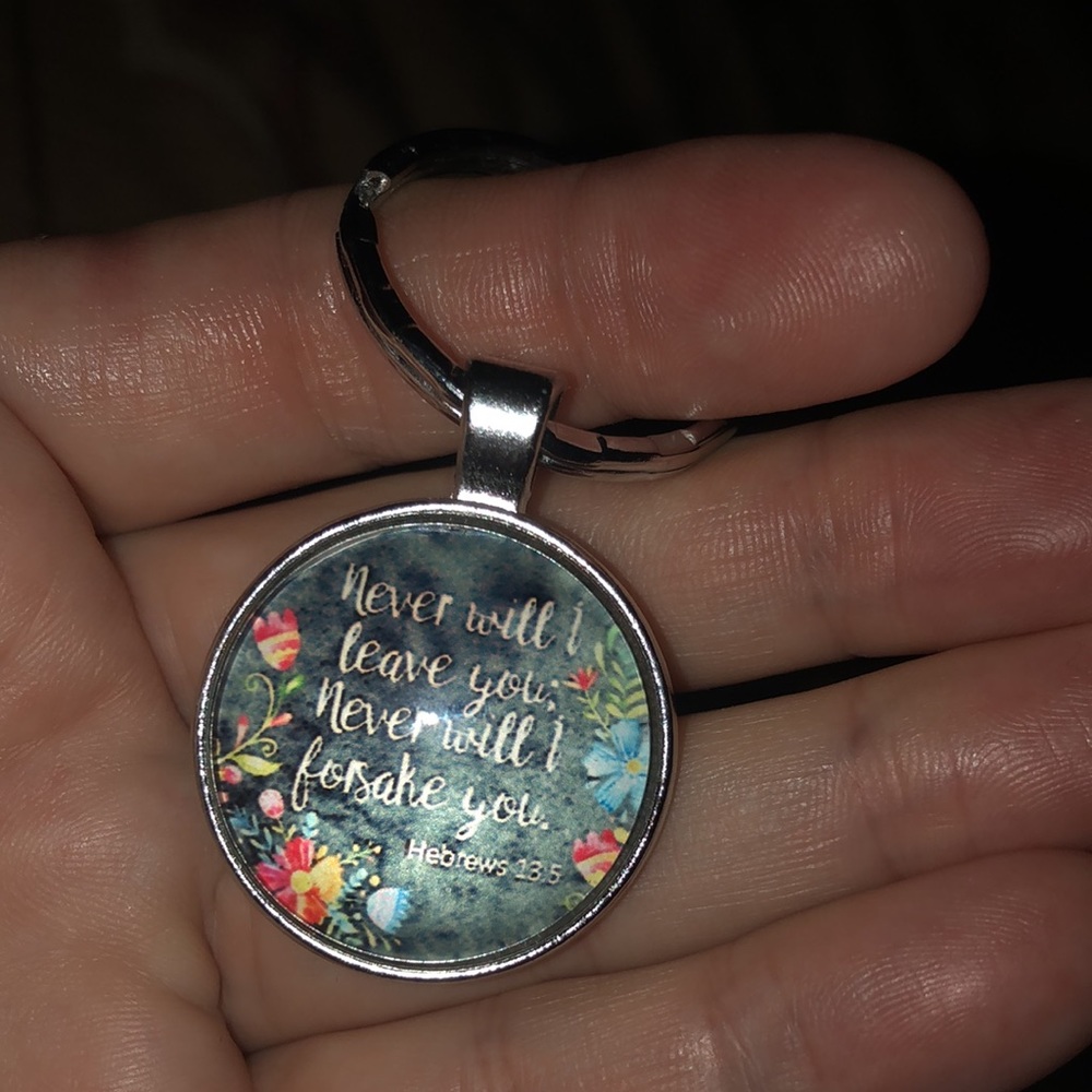 Key chain with a powerful message.